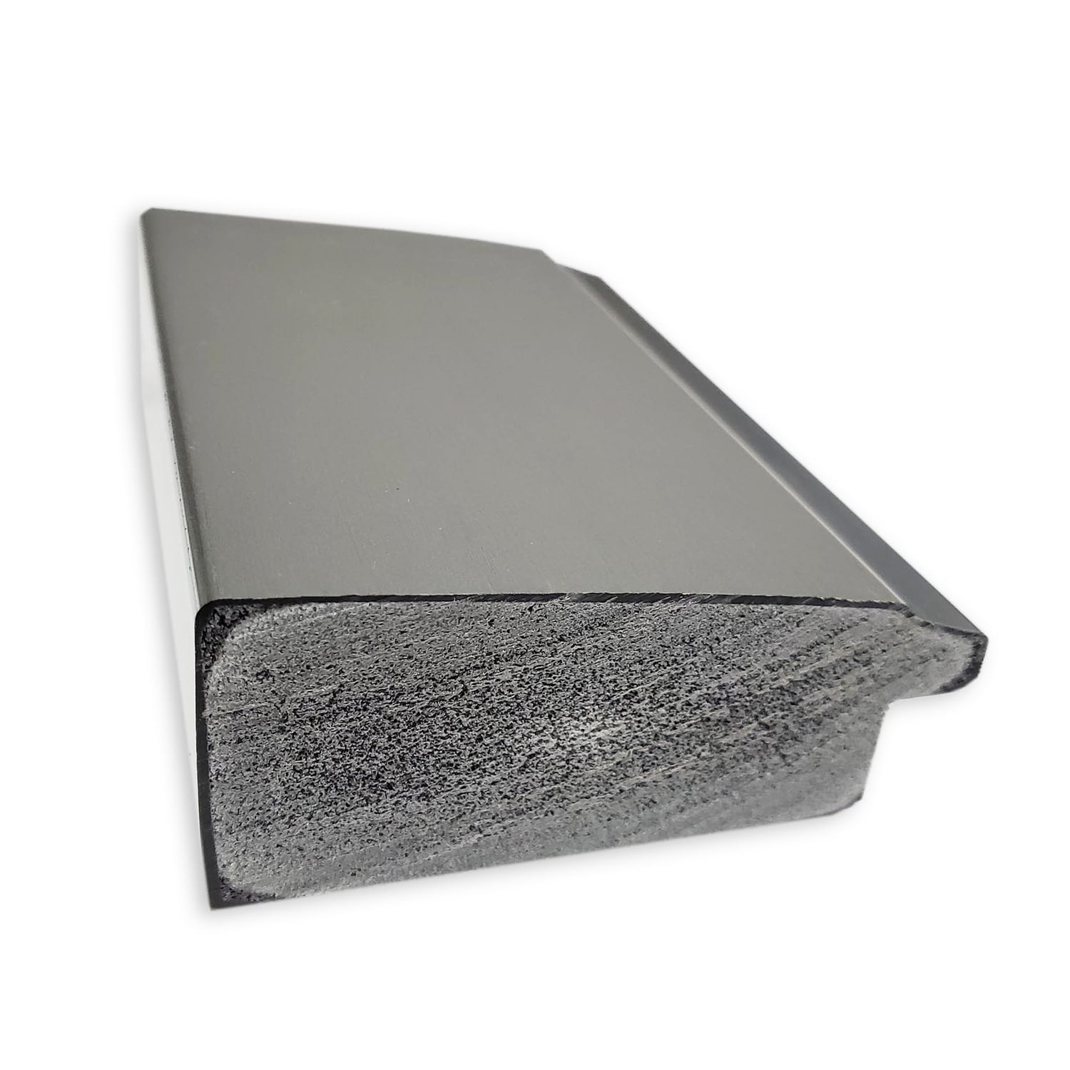 Miroir mural biseauté pour salle de bain - Cadre Vista en nickel brossé