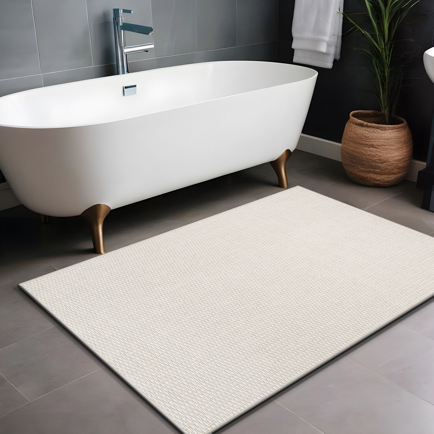 Tapis en jute Beverly Rug facile à nettoyer et ne perdant pas ses poils