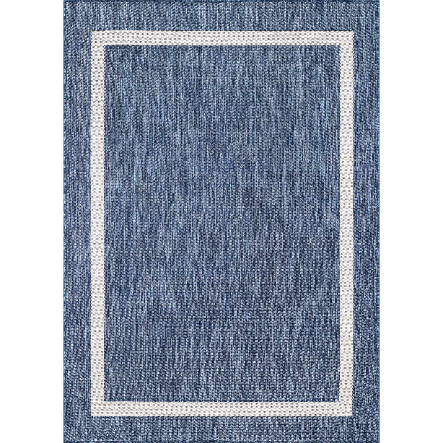Tapis Beverly Rug moderne à bordures pour intérieur et extérieur, tapis d'extérieur pour patio, terrasse, porche