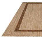 Tapis Beverly Rug moderne à bordures pour intérieur et extérieur, tapis d'extérieur pour patio, terrasse, porche