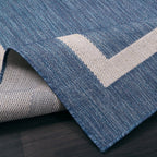 Tapis Beverly Rug moderne à bordures pour intérieur et extérieur, tapis d'extérieur pour patio, terrasse, porche