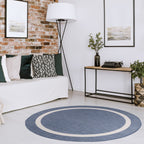 Tapis Beverly Rug moderne à bordures pour intérieur et extérieur, tapis d'extérieur pour patio, terrasse, porche