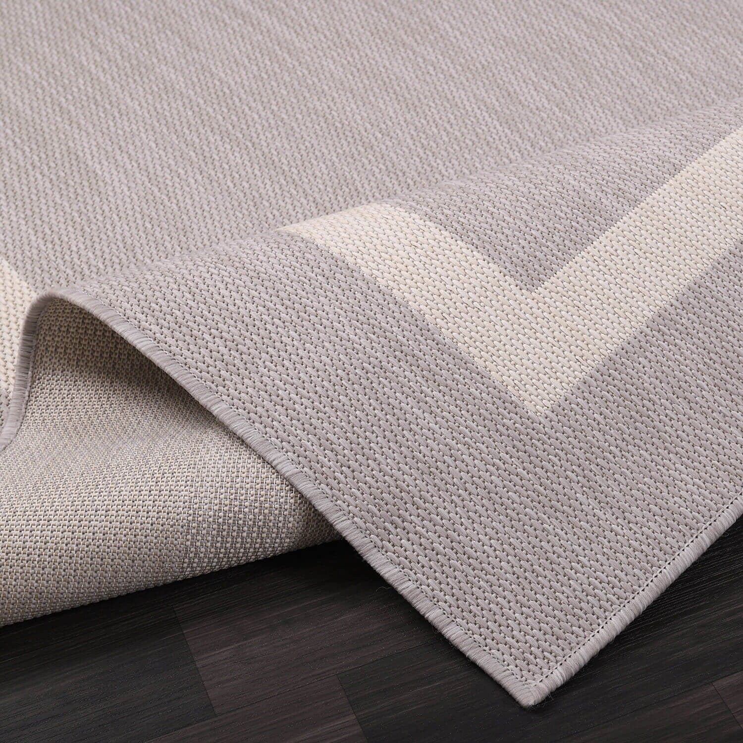 Tapis Beverly Rug moderne à bordures pour intérieur et extérieur, tapis d'extérieur pour patio, terrasse, porche