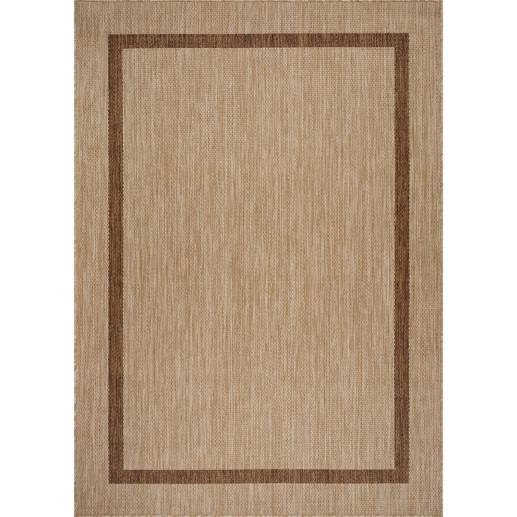 Tapis Beverly Rug moderne à bordures pour intérieur et extérieur, tapis d'extérieur pour patio, terrasse, porche