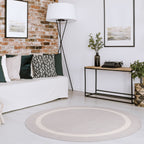 Tapis Beverly Rug moderne à bordures pour intérieur et extérieur, tapis d'extérieur pour patio, terrasse, porche