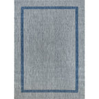 Tapis Beverly Rug moderne à bordures pour intérieur et extérieur, tapis d'extérieur pour patio, terrasse, porche