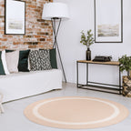 Tapis Beverly Rug moderne à bordures pour intérieur et extérieur, tapis d'extérieur pour patio, terrasse, porche