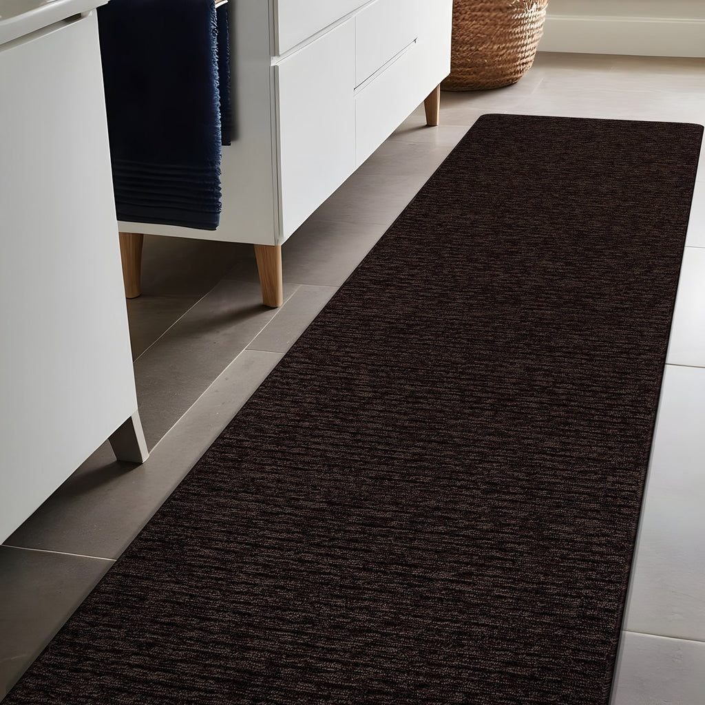 Tapis d'intérieur Beverly Rug uni, antidérapant, dos en caoutchouc, lavable