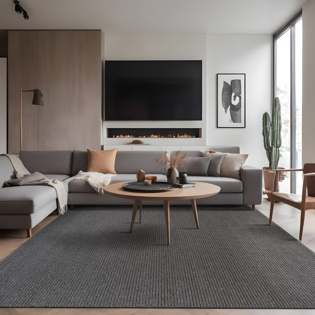 Tapis d'intérieur Beverly Rug uni, antidérapant, dos en caoutchouc, lavable