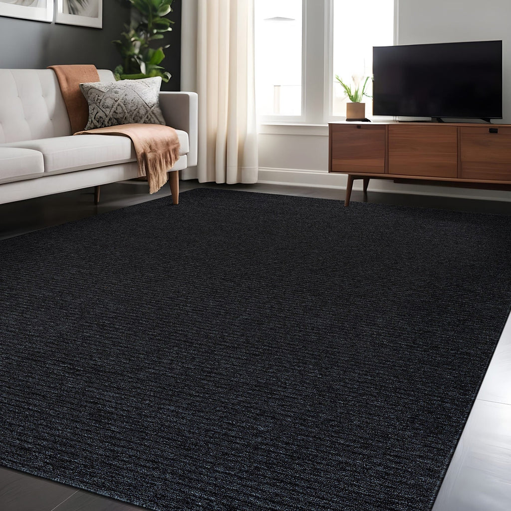 Tapis d'intérieur Beverly Rug uni, antidérapant, dos en caoutchouc, lavable