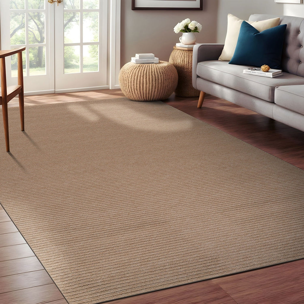 Tapis d'intérieur Beverly Rug uni, antidérapant, dos en caoutchouc, lavable