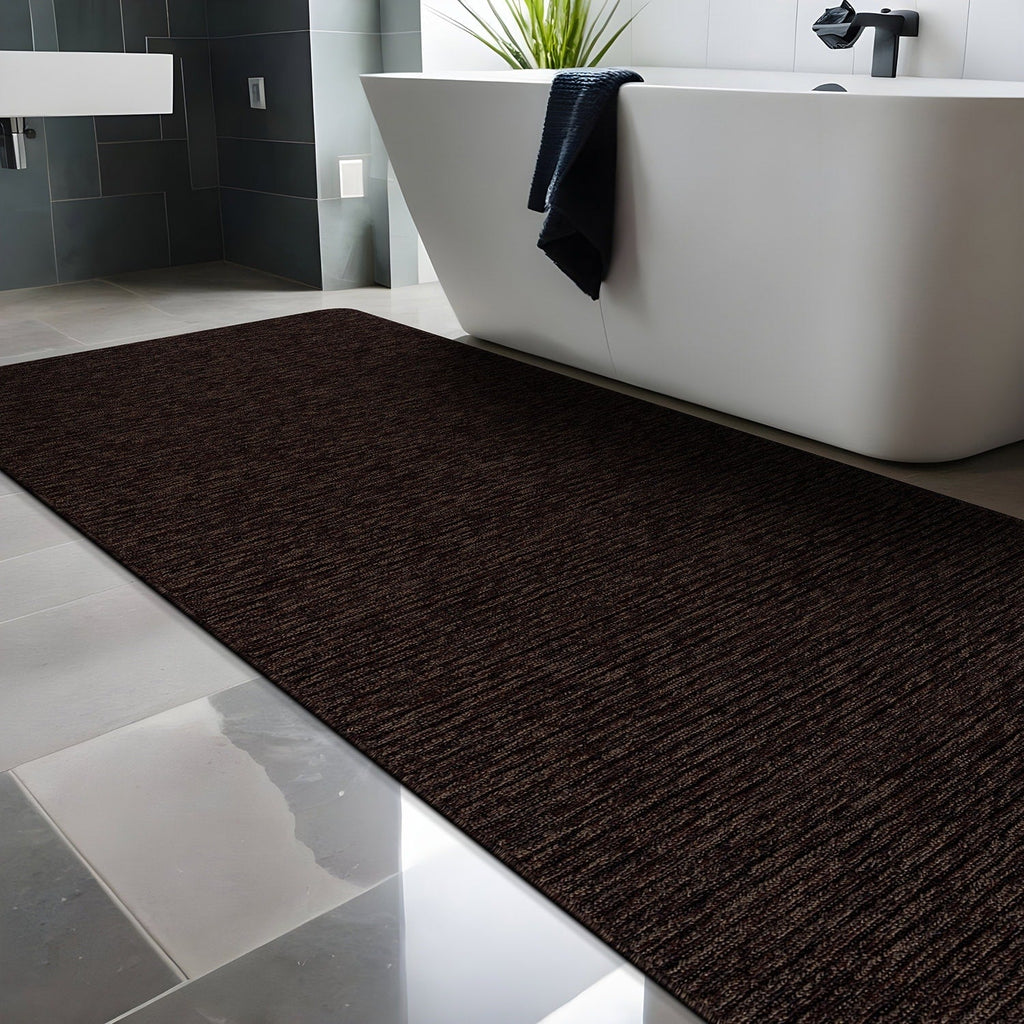 Tapis d'intérieur Beverly Rug uni, antidérapant, dos en caoutchouc, lavable