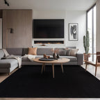 Tapis d'intérieur Beverly Rug uni, antidérapant, dos en caoutchouc, lavable