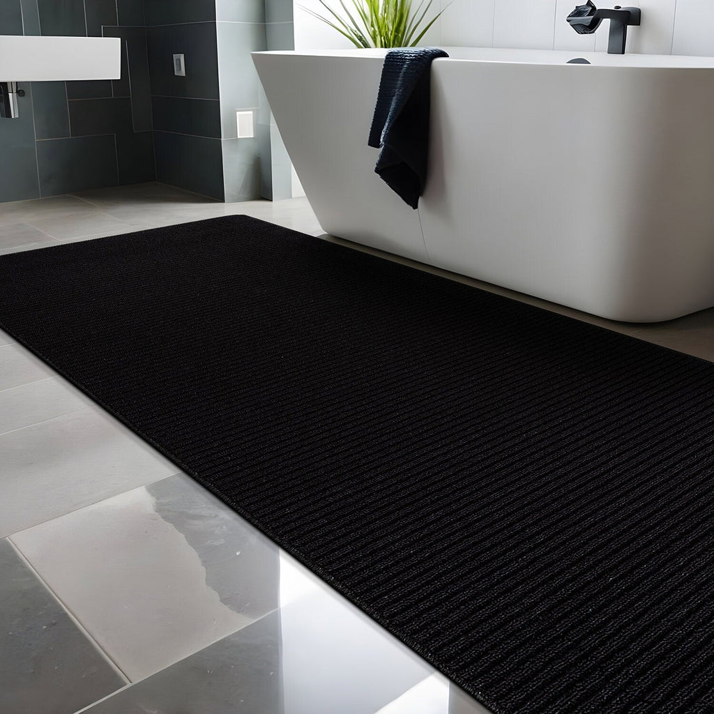 Tapis d'intérieur Beverly Rug uni, antidérapant, dos en caoutchouc, lavable