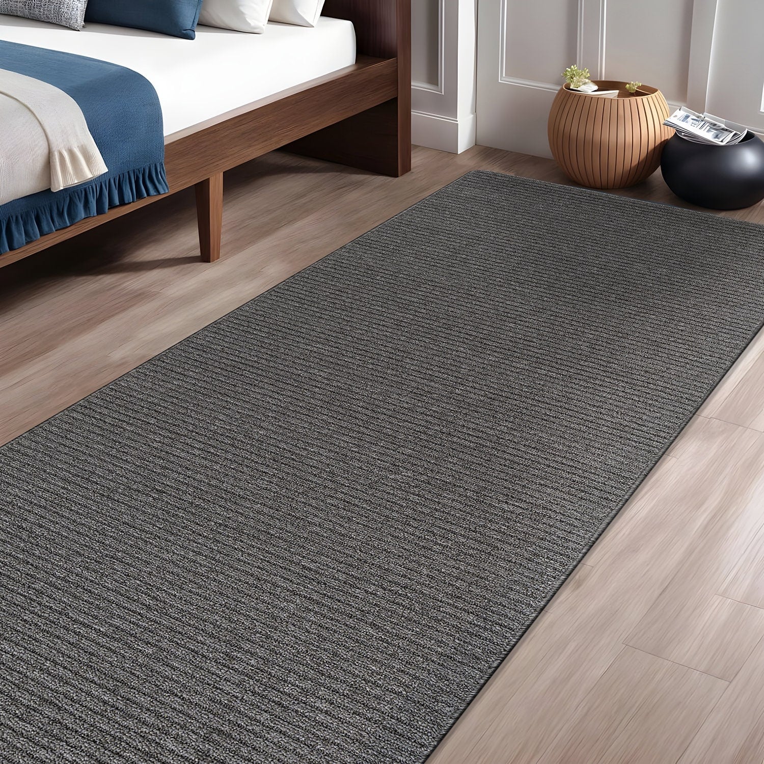 Tapis d'intérieur Beverly Rug uni, antidérapant, dos en caoutchouc, lavable