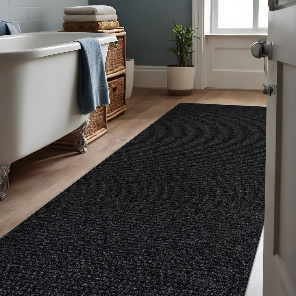 Tapis d'intérieur Beverly Rug uni, antidérapant, dos en caoutchouc, lavable