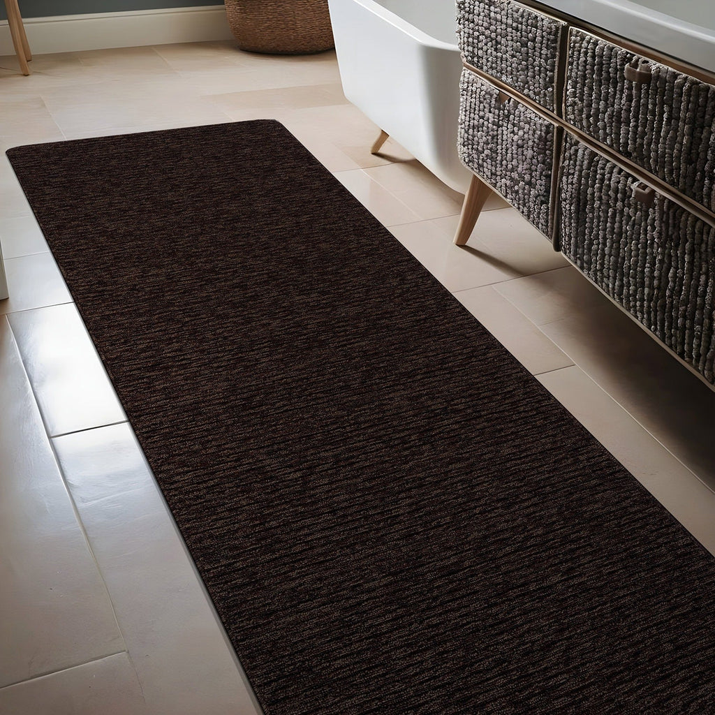 Tapis d'intérieur Beverly Rug uni, antidérapant, dos en caoutchouc, lavable