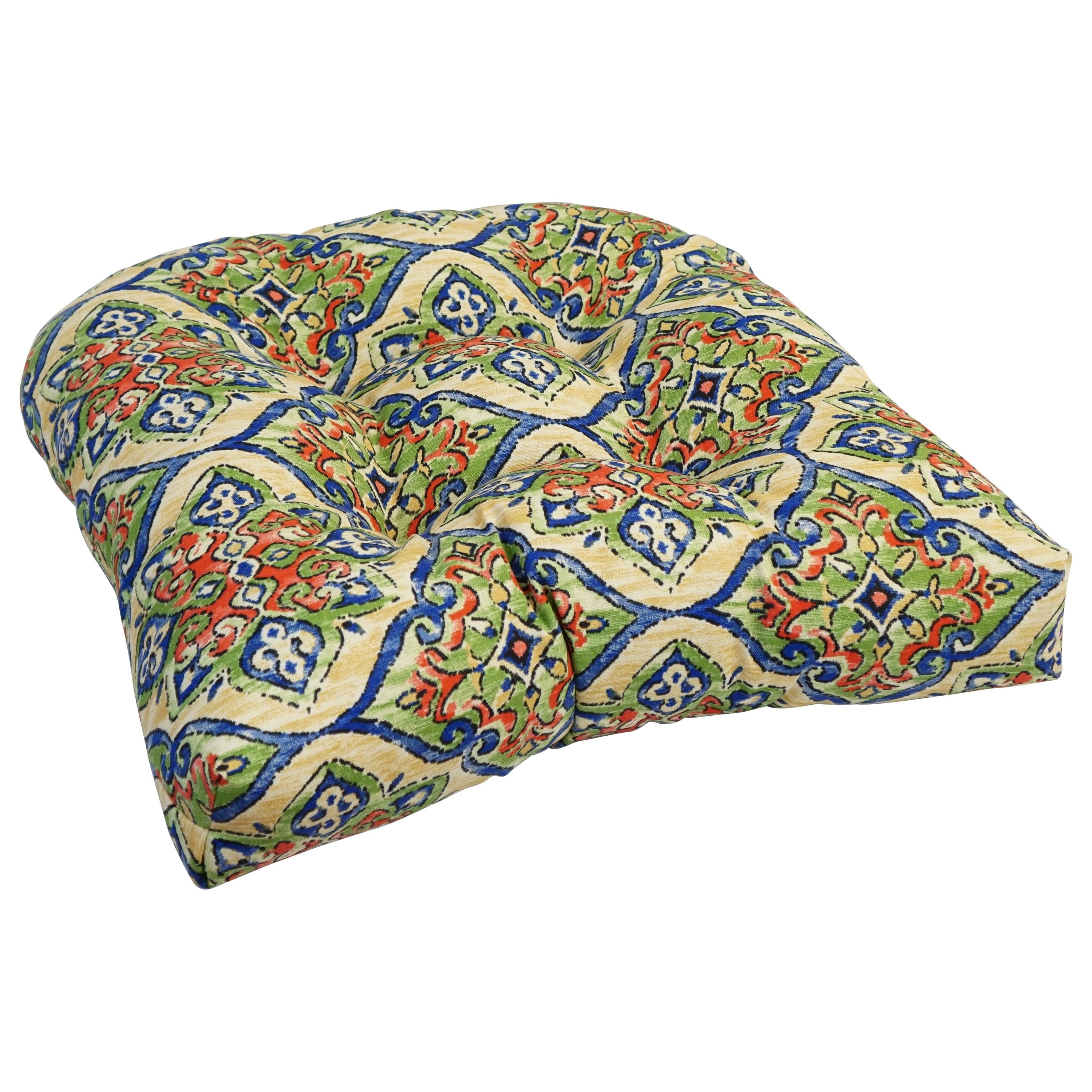 Coussins de chaise d'intérieur/extérieur à dossier arrondi de 48 cm (ensemble de 4) - 48 x 48 cm