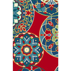 Coussins de chaise d'intérieur/extérieur à dossier arrondi de 48 cm (ensemble de 4) - 48 x 48 cm