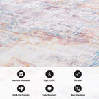 Tapis bohème vieilli lavable en machine