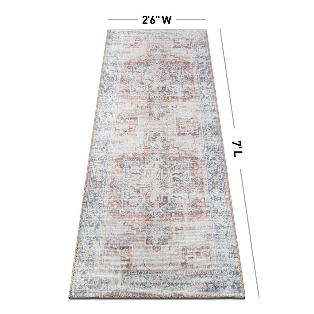 Tapis bohème vieilli lavable en machine