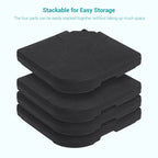 Pied de parasol déporté Bonosuki à 4 pièces, supportant jusqu'à 80 kg (176 lb) - 104 x 104 cm (40,9 x 40,9 po)