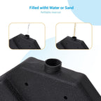 Pied de parasol déporté Bonosuki à 4 pièces, supportant jusqu'à 80 kg (176 lb) - 104 x 104 cm (40,9 x 40,9 po)