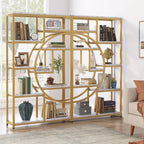 Bibliothèque industrielle à 5 étagères pour chambre, salon, bureau