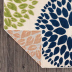 Tapis d'intérieur/extérieur Brescia à motifs floraux modernes