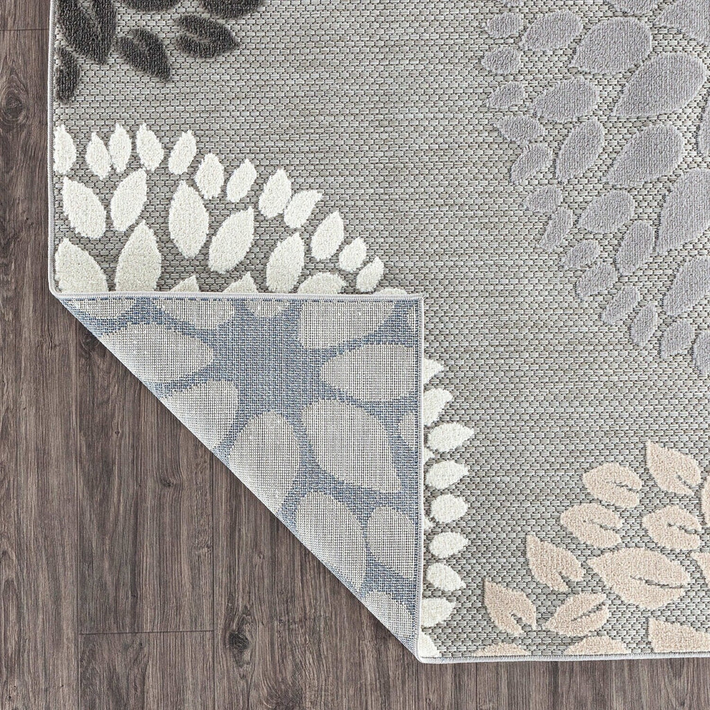 Tapis d'intérieur/extérieur Brescia à motifs floraux modernes