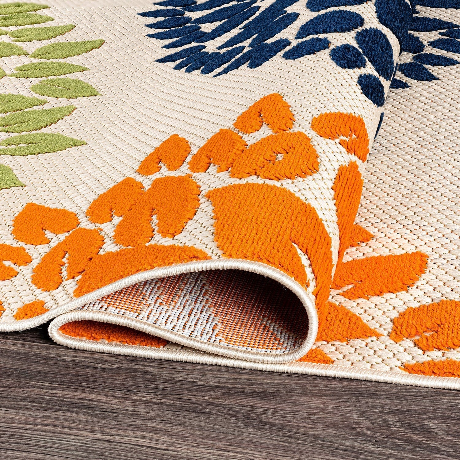 Tapis d'intérieur/extérieur Brescia à motifs floraux modernes