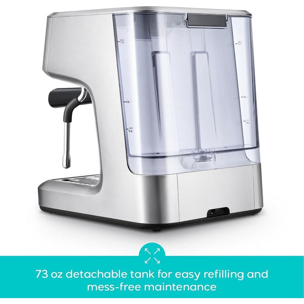 Machine à expresso tout-en-un CASABREWS Ultra avec écran LCD, argent