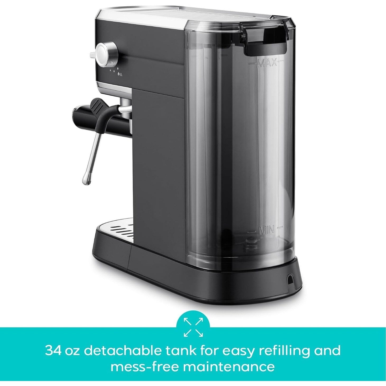 Machine à expresso CASABREWS CM5418 20 bars avec buse vapeur pour mousse de lait