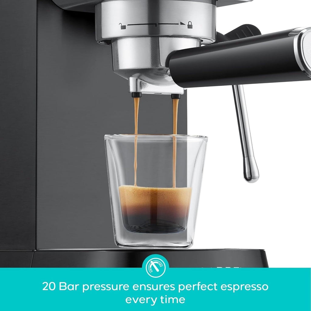 Machine à expresso CASABREWS CM5418 20 bars avec buse vapeur pour mousse de lait