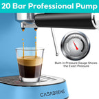 Machine à expresso CASABREWS CM5418 20 bars avec système de mousse de lait - N/A