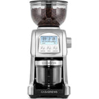 Moulin à café électrique CASABREWS Tornado à meules coniques argentées - N/A
