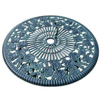 Ensemble bistro 3 pièces Camellia en fonte d'aluminium vert Verdi avec table et 2 chaises