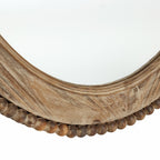 Miroir mural ovale de 81 cm avec cadre en bois Cameo, miroir mural de salle de bain - 81,9 cm H x 61 cm L x 3,2 cm P