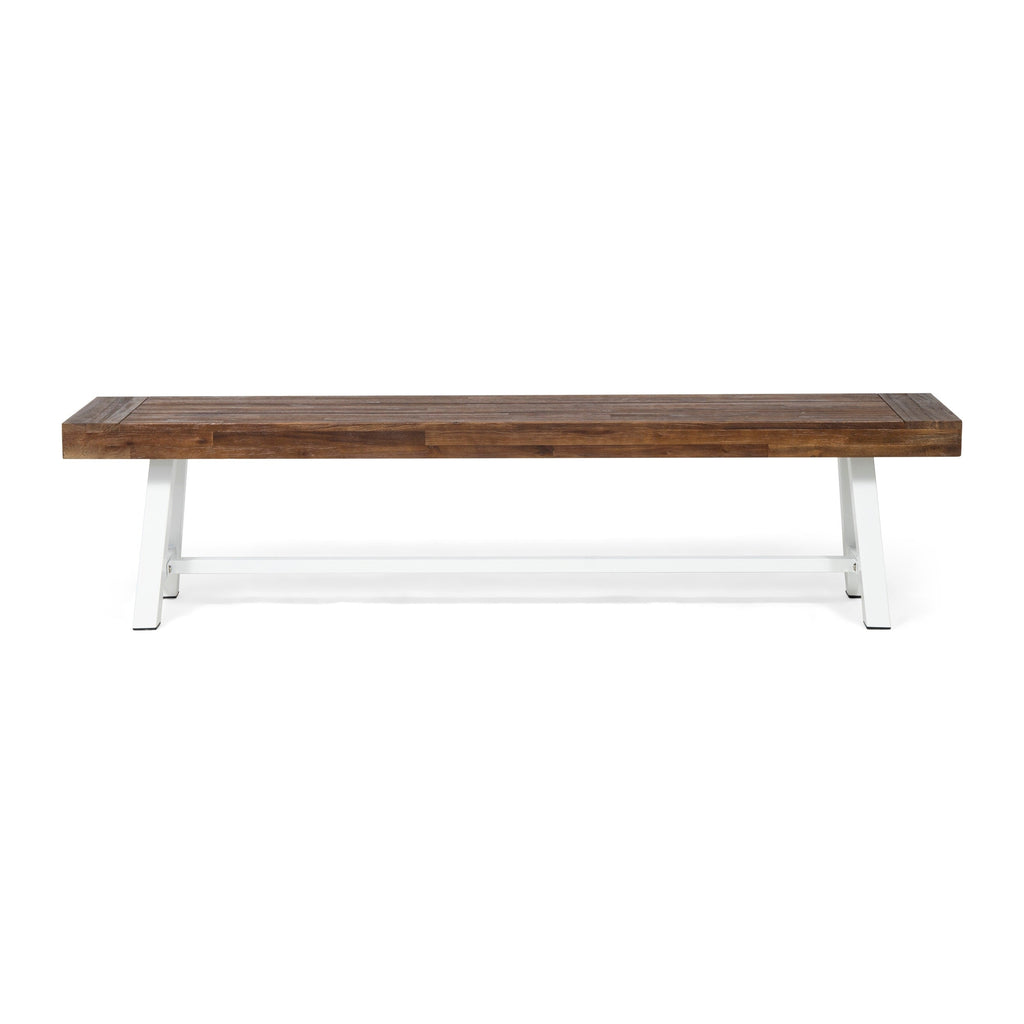 Banc d'extérieur en bois d'acacia Carlisle par Christopher Knight Home