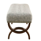 Banc capitonné Carolina avec garniture cloutée