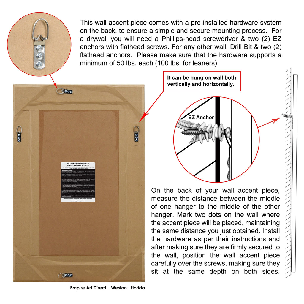 Miroir mural rectangulaire biseauté en perles de champagne - Transparent