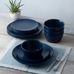 Service de table Noritake Colorscapes Swirl 12 pièces, coupe, service pour 4 personnes