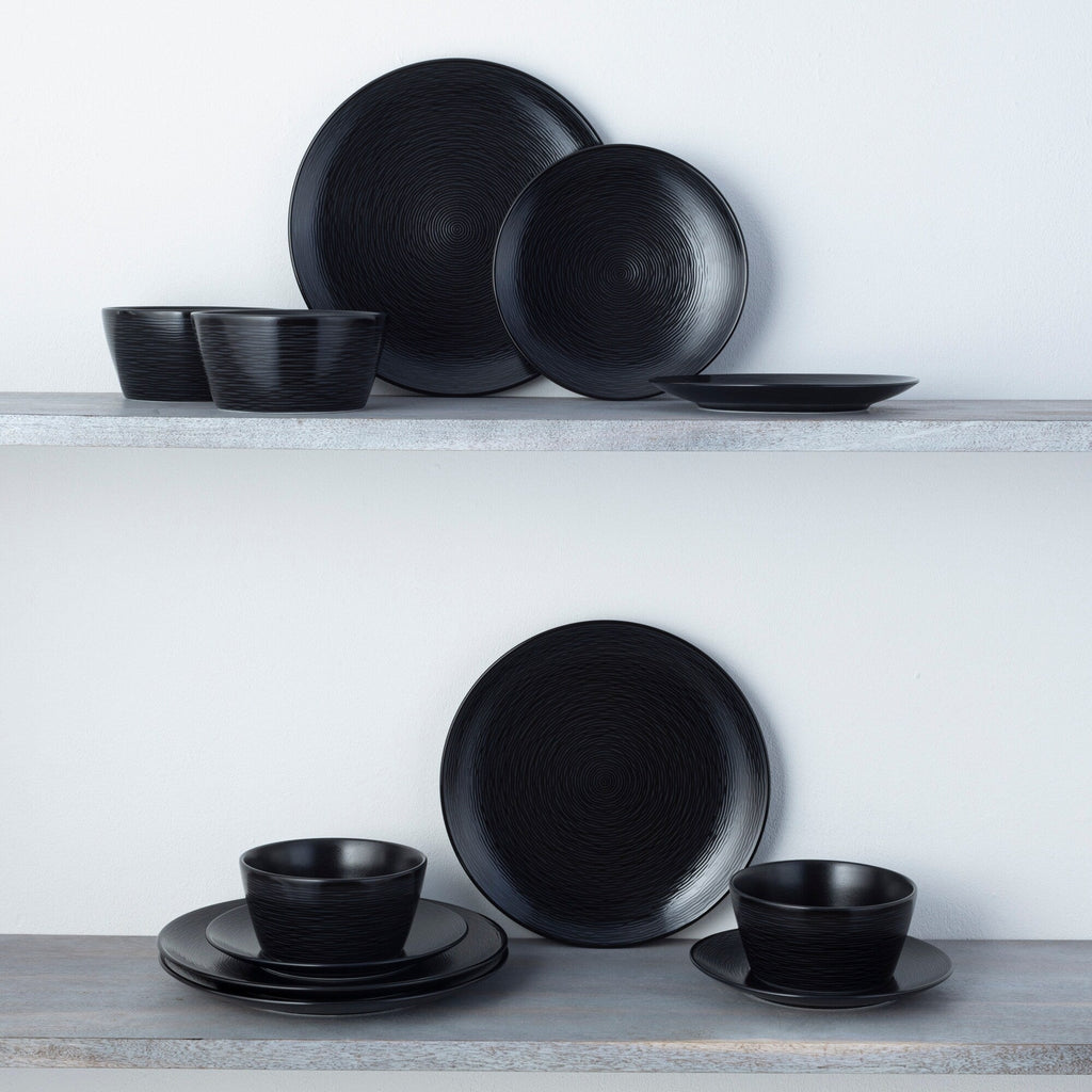 Service de table Noritake Colorscapes Swirl 12 pièces, coupe, service pour 4 personnes