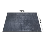 Tapis contemporain à rayures usées lavable en machine