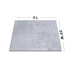 Tapis contemporain à rayures usées lavable en machine