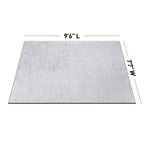 Tapis contemporain à rayures usées lavable en machine