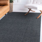 Tapis contemporain uni d'intérieur/extérieur