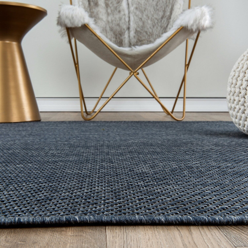 Tapis contemporain uni d'intérieur/extérieur