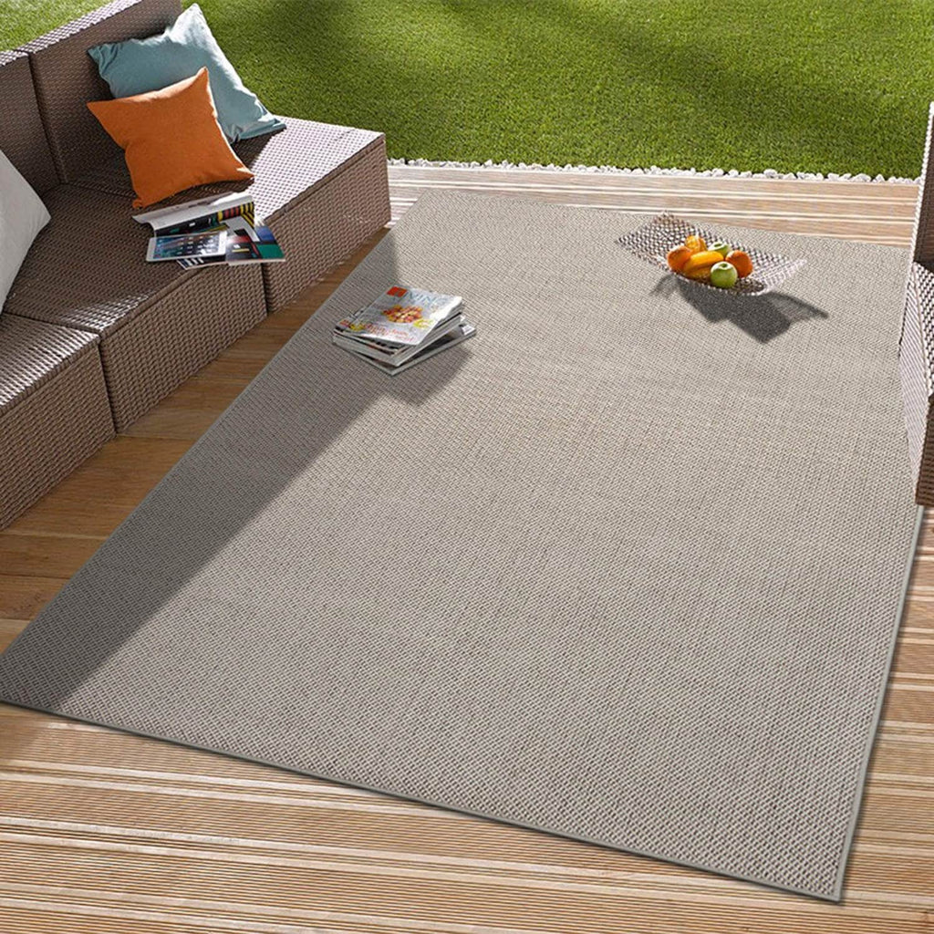 Tapis contemporain uni d'intérieur/extérieur