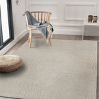 Tapis contemporain uni d'intérieur/extérieur
